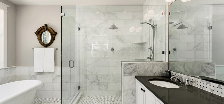 bathroom shower door installation in Lutz